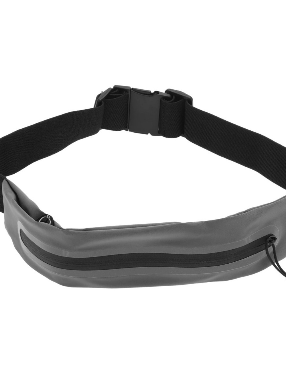 Unisex Gray Running Waist/Crossbody Pack with Expandable Black Strap - NEW
